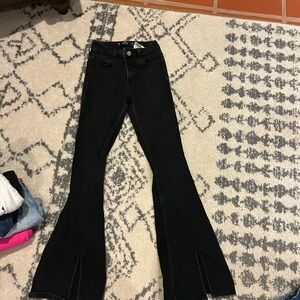 Black boot cut jeans